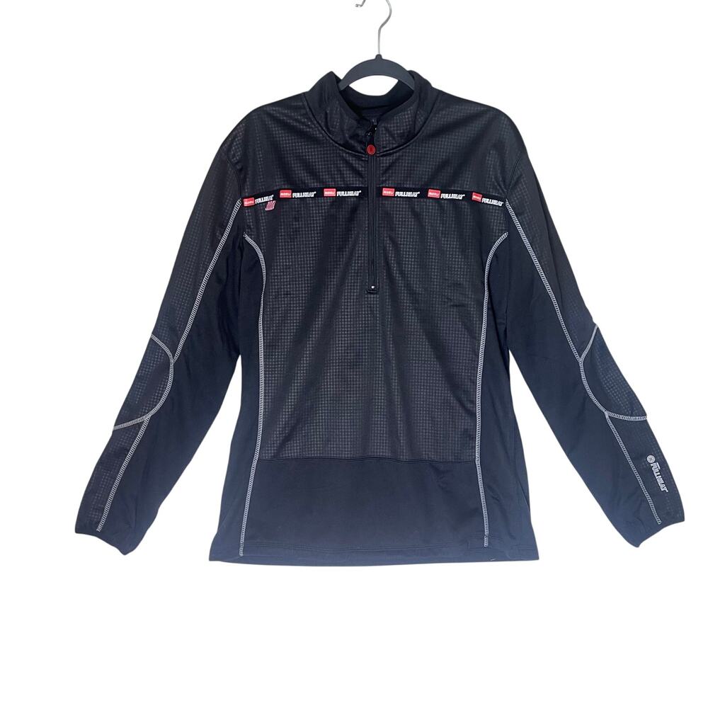 NORU Men’s Full Heat Half Zip Pullover Black Size XL Motorcycle Layering